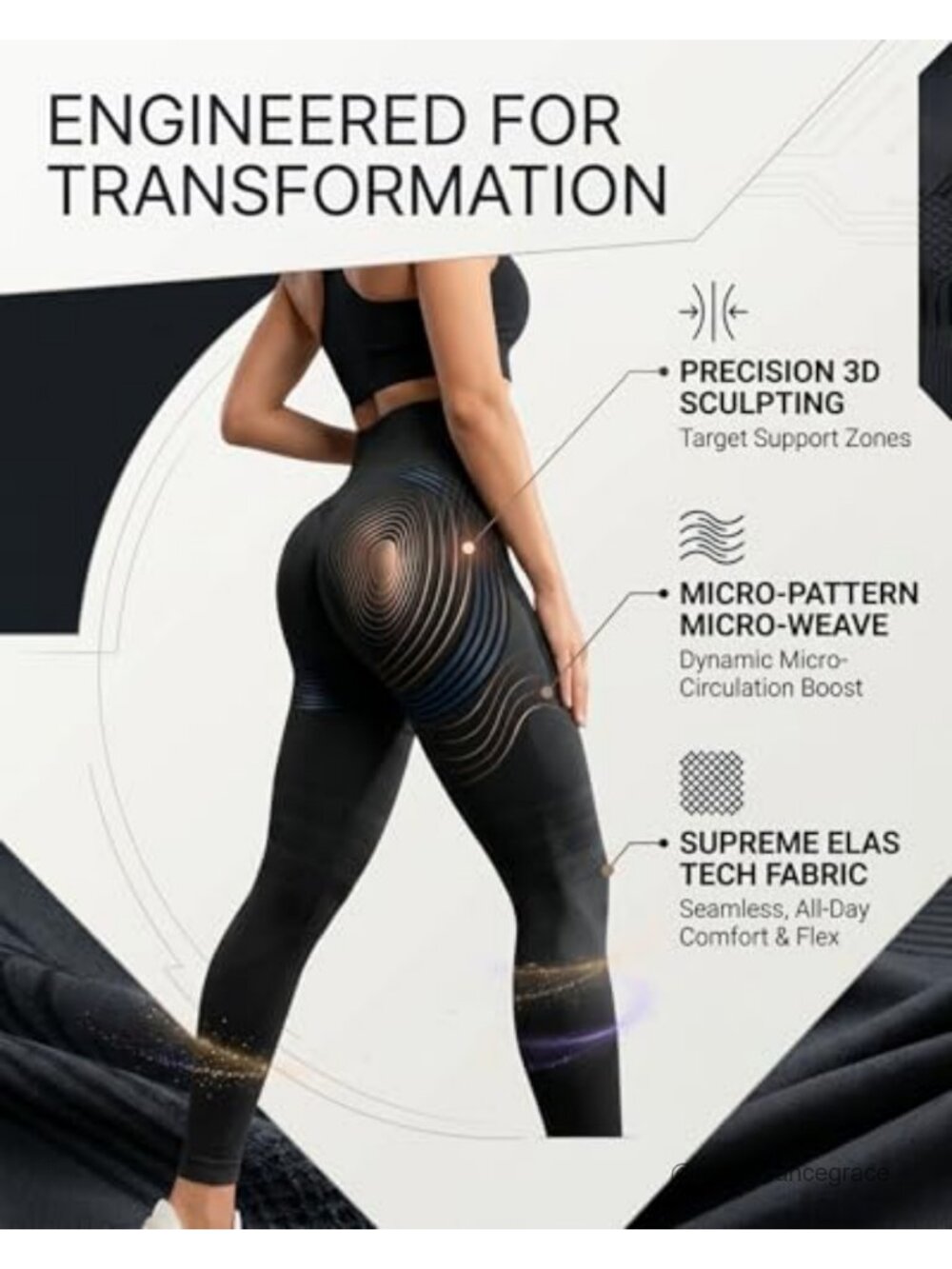 Butt Lifting Anti Cellulite Compression Leggings